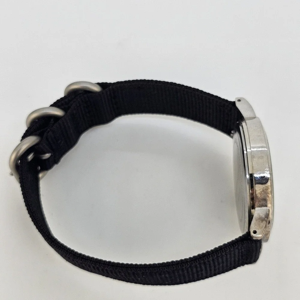 Aeropostale Unisex Watch 38MM Gray Dial Black Bands New Battery READ DESCRIPTION